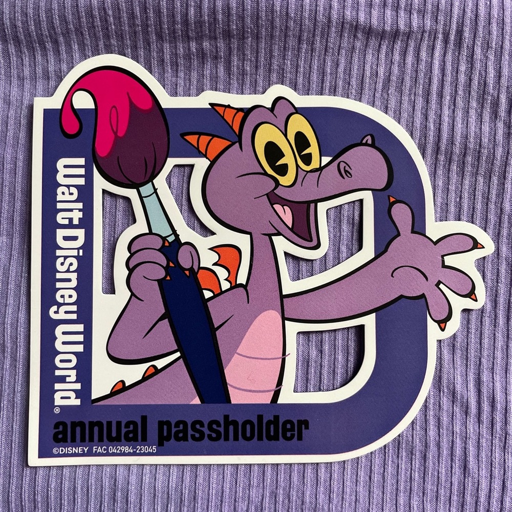 💜NEW💜 2023 Walt Disney World Annual Passholder FIGMENT Magnet AUTHENTIC Epcot